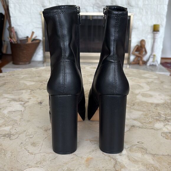 Aldo Mabel Chunky Platform Heeled Square Toe Ankle Boots - Picture 8 of 15